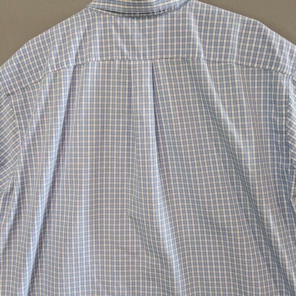 L.L. Bean Men's Wrinkle Resistant Short Sleeve Button Down Plaid Shirt XL Cotton - Picture 10 of 16